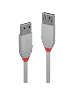 Lindy 36712 USB-kabel USB 2.0 1 m USB A 0,48 Gbit/s Grijs