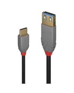 Lindy 36895 USB-kabel USB 3.2 Gen 2 (3.1 Gen 2) 0,15 m USB C USB A 10 Gbit/s Zwart