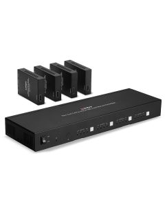 Lindy 38328 audio/video extender AV-zender & ontvanger Zwart