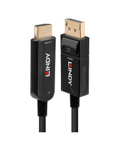 Lindy 38494 video kabel adapter 50 m DisplayPort HDMI Type A (Standaard) Zwart
