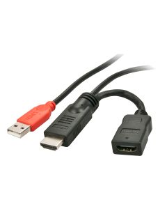 Lindy 41080 USB grafische adapter Zwart, Rood