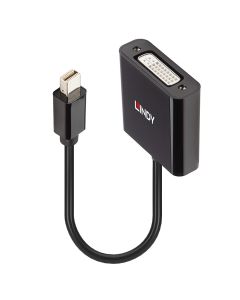 Lindy 41736 tussenstuk voor kabels Mini DisplayPort DVI-D Zwart