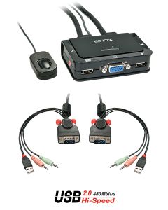 Lindy 42342 KVM-switch Zwart