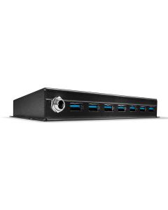 Lindy 43128 interface hub 5000 Mbit/s Zwart