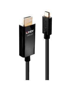 Lindy 43292 video kabel adapter 2 m USB Type-C HDMI Type A (Standaard) Zwart