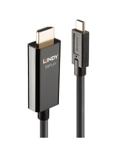 Lindy 43317 video kabel adapter 10 m USB Type-C HDMI Type A (Standaard) Zwart