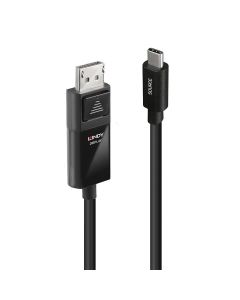 Lindy 43341 video kabel adapter 1 m USB Type-C DisplayPort Zwart