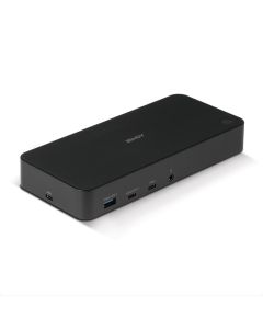 Lindy 43366 laptop dock & poortreplicator Docking USB 3.2 Gen 2 (3.1 Gen 2) Type-C Zwart