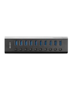 Lindy 43370 interface hub USB 3.2 Gen 1 (3.1 Gen 1) Type-B 5000 Mbit/s Zwart