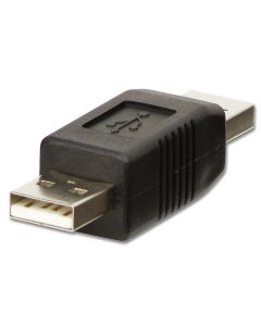 Lindy 71229 tussenstuk voor kabels USB A Zwart