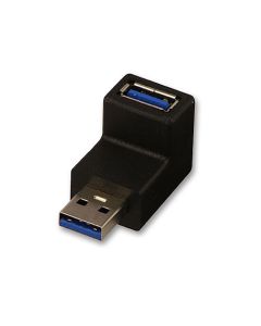 Lindy 71261 tussenstuk voor kabels USB 3.0 Zwart