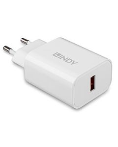 Lindy 73412 oplader voor mobiele apparatuur Smartphone, Tablet Wit AC Snel opladen Binnen, Buiten