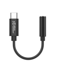 Microconnect MC-AUDIO-USBC video kabel adapter 0,13 m USB Type-C Zwart