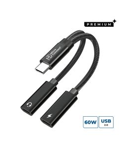 Microconnect MC-USBC-CFCF USB-kabel 0,13 m Zwart