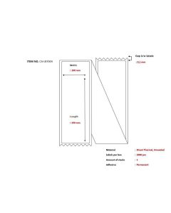 Capture CA-LB7004 printeretiket Wit