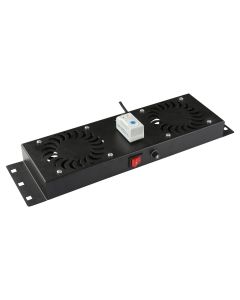 Lanview RAF115BL-UK rack-toebehoren Ventilatiepaneel