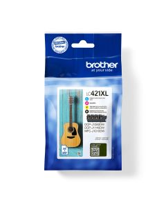 Brother LC-421XLVAL PagePack 4 stuk(s) Origineel Hoog (XL) rendement Zwart, Cyaan, Magenta, Geel
