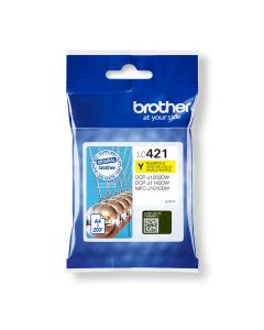 Brother LC-421Y inktcartridge 1 stuk(s) Origineel Geel