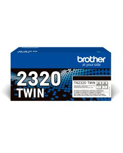 Brother TN-2320TWIN tonercartridge 1 stuk(s) Origineel Zwart