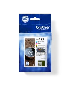 Brother LC422VAL inktcartridge 4 stuk(s) Origineel Zwart, Cyaan, Magenta, Geel