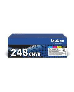 Brother TN-248VAL tonercartridge 4 stuk(s) Origineel Zwart, Cyaan, Magenta, Geel