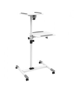 Techly ICA-TB-TPM-6 multimediawagen & -steun Wit Multimediatrolley