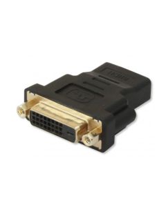 Techly IADAP-HDMI-644 tussenstuk voor kabels DVI-D Zwart