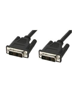 Techly ICOC-DVI-8050 DVI kabel 5 m DVI-D Zwart
