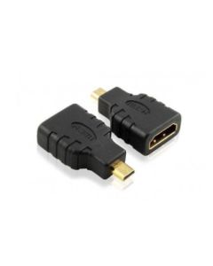 Techly IADAP-HDMI-MD tussenstuk voor kabels Micro HDMI D Zwart