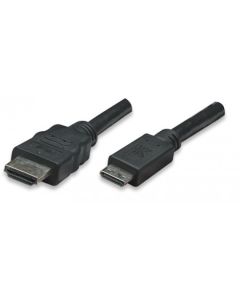 Techly ICOC-HDMI-B-015 HDMI kabel 1,8 m HDMI Type A (Standaard) HDMI Type C (Mini) Zwart