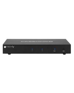 Techly IDATA-DP-KVM2 KVM-switch Zwart