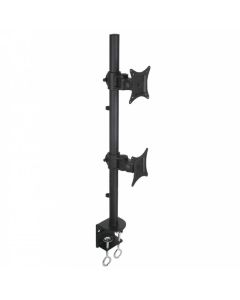 Techly ICA-LCD-350-D flat panel bureau steun 68,6 cm (27") Zwart
