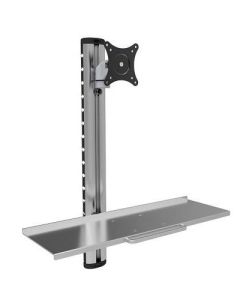Techly ICA-PLW-01 flat panel bureau steun 68,6 cm (27") Muur Zilver