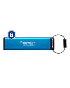 Kingston Technology IronKey 512GB USB-C Keypad 200C, FIPS 140-3 Lvl 3 AES-256