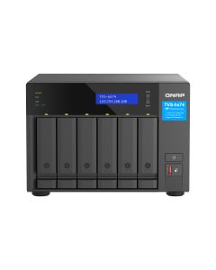 QNAP TVS-H674T-I5-32G data-opslag-server NAS Tower Intel® Core™ i5 i5-12400 32 GB DDR4 HDD QNAP QTS Zwart