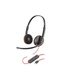 HP Poly Poly Blackwire C3220 USB-C-headset + draagtas (bulk)