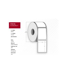 Capture CA-3012911-T printeretiket Wit