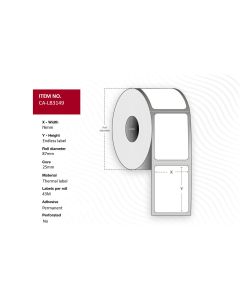 Capture CA-LB3149 printeretiket Wit