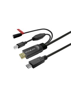 Vivolink PROUSBCHDMIUSBB5-CHARGE USB-kabel USB 3.2 Gen 1 (3.1 Gen 1) 5 m USB C Zwart