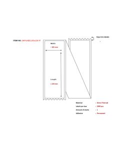 Capture SHIPLABEL105X220-FF printeretiket Wit