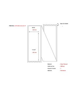 Capture SHIPLABEL102X192-FF printeretiket Wit