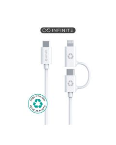 eSTUFF ES600170 USB-kabel USB 2.0 1 m Wit
