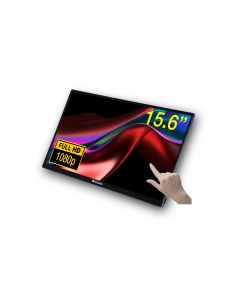 Verbatim 49592 computer monitor 39,6 cm (15.6") 1920 x 1080 Pixels Full HD LCD Touchscreen Zwart