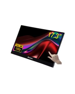 Verbatim 49593 computer monitor 43,9 cm (17.3") 1920 x 1080 Pixels Full HD LCD Touchscreen Zwart