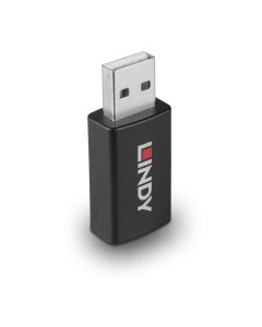 Lindy 71263 tussenstuk voor kabels USB Type A Zwart