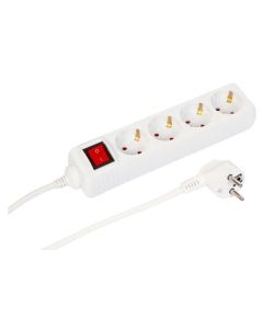 Microconnect MC-GRU0043WS power uitbreiding 3 m 4 AC-uitgang(en) Binnen Wit