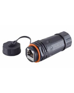 Microconnect KONCAT6A68 tussenstuk voor kabels Zwart