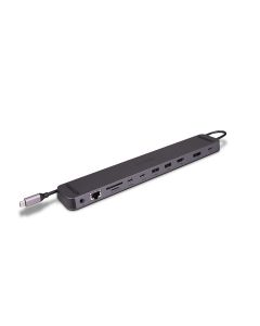 Lindy 43392 laptop dock & poortreplicator Docking USB 3.2 Gen 1 (3.1 Gen 1) Type-C Antraciet