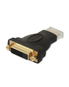 Techly IADAP-HDMI-606 tussenstuk voor kabels DVI-D 24+1 Zwart