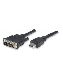 Techly ICOC-HDMI-D-018 video kabel adapter 1,8 m DVI-D Zwart
